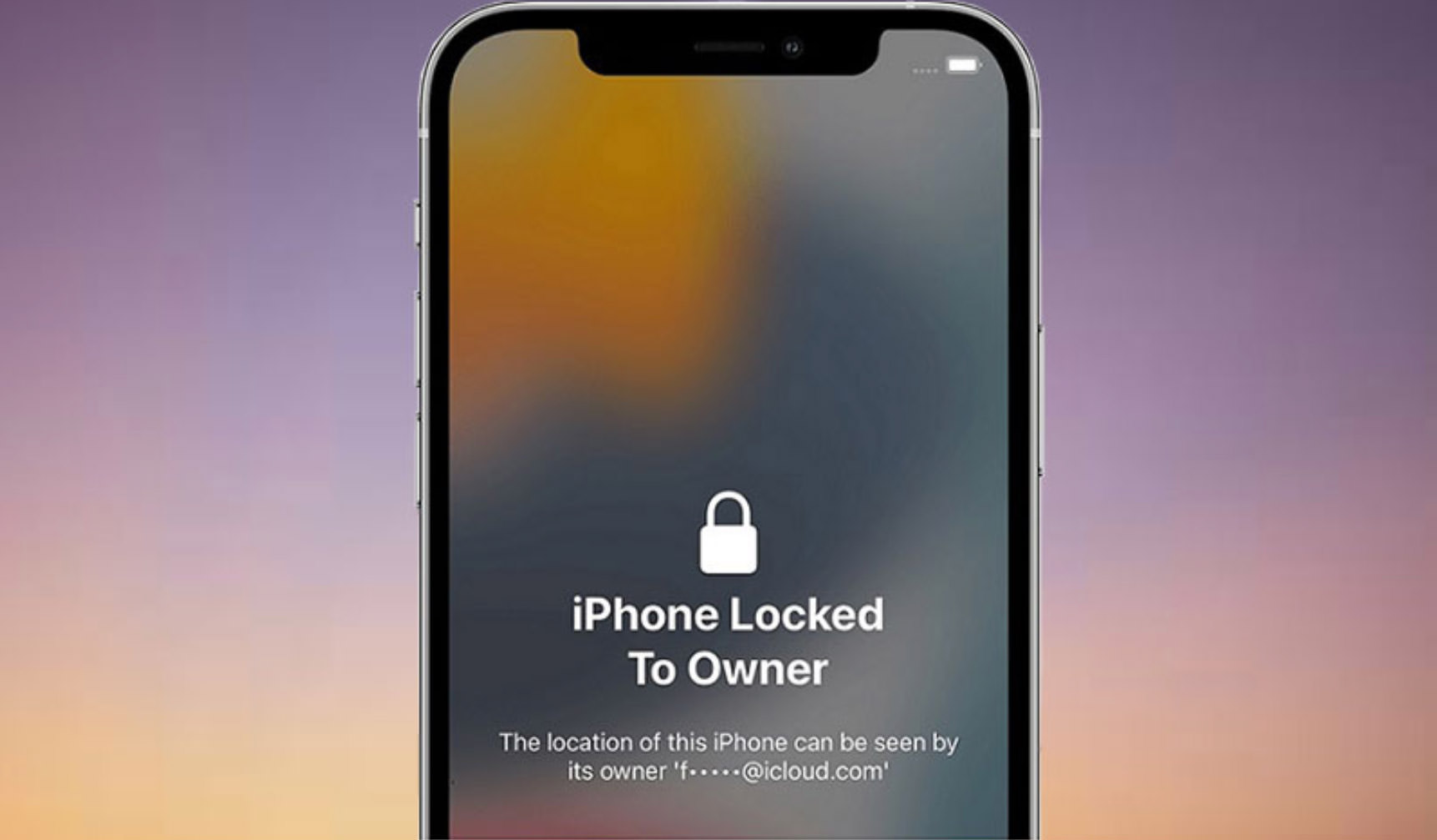 iPhone displaying 'Locked to Owner' message