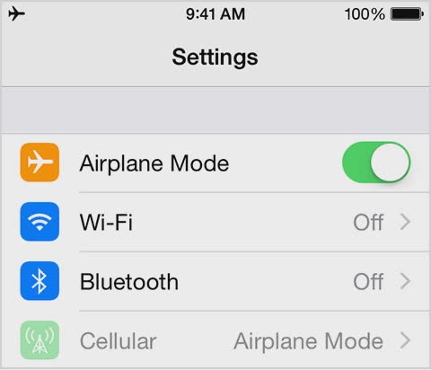 airplane mode