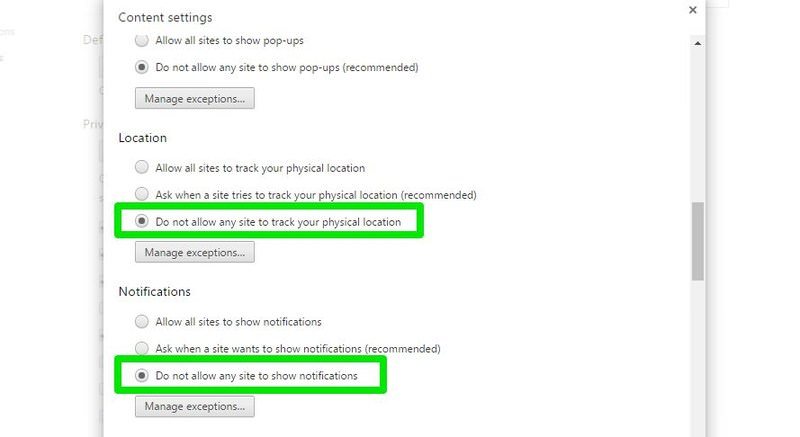 How to Stop Website Location Tracking & Desktop Notifications - Hongkiat