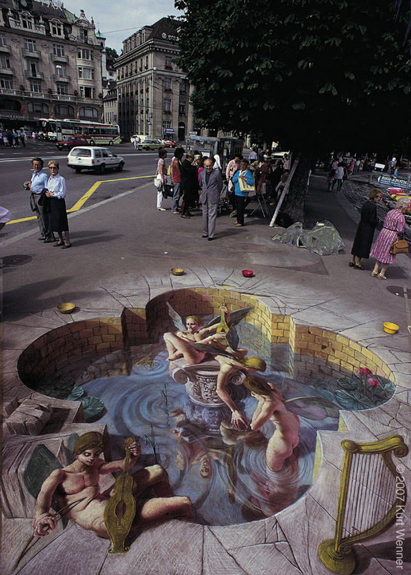 insane chalk drawings clipart