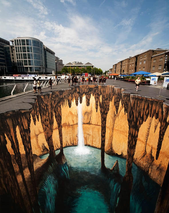 3d sidewalk art optical illusion