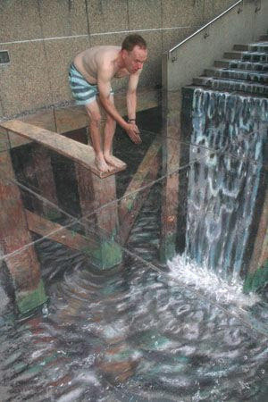 Taking the plunge 3d art