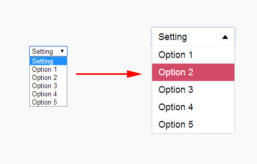 Basic markup for styling dropdown with EasyDropDown.js