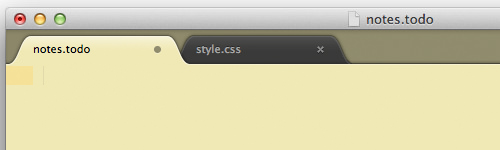 Highlighted TODO file in Sublime Text