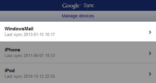 Sync Settings