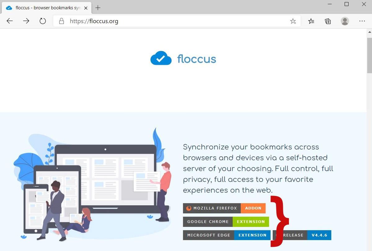 Install Floccus add-on in your browser