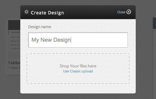 upload new design