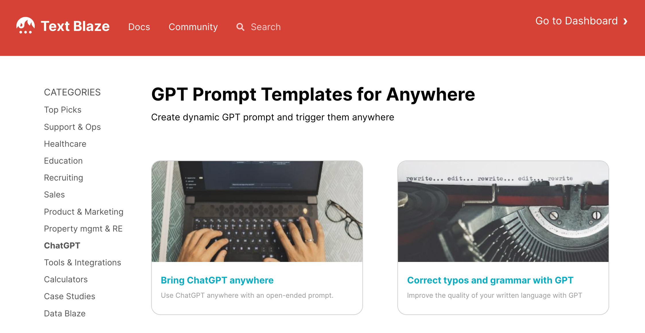 Text Blaze: Templates and Snippets