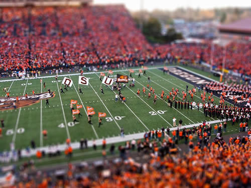 Oregon State Beavers Tilt-Shift Miniature