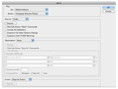 photoshop batch processing