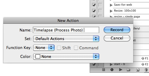 timelapse photoshop action