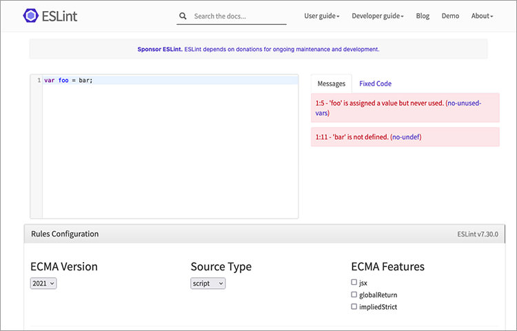 ESLint Demo