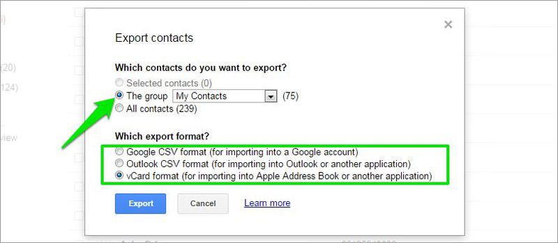 download google contacts