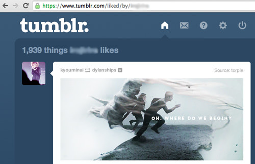 Likes, Tumblr