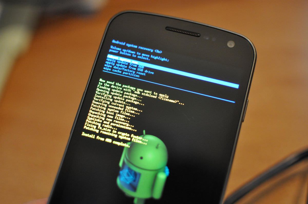 Perform factory reset via Android Recovery