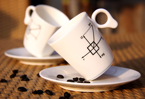 Distorted Drinking Cups : Olivet-s concept coffee mugs