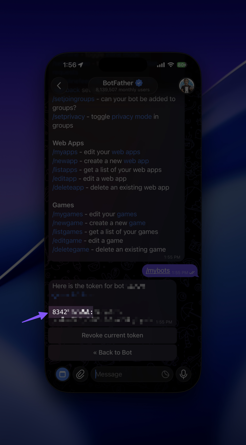 Telegram bot peer ID