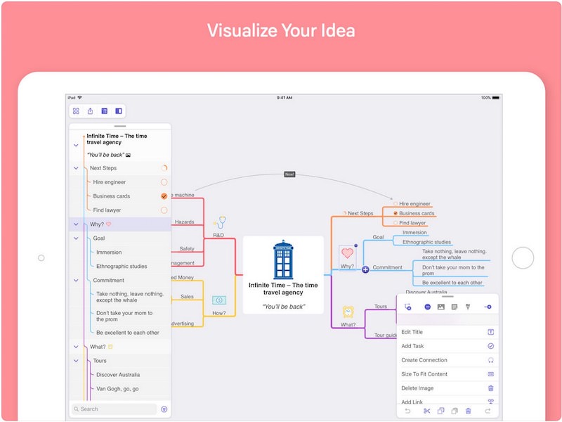  mindnode - application pour ipad