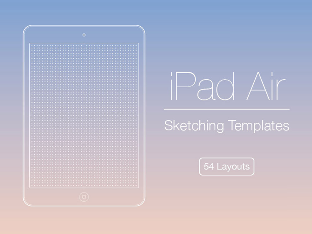 iPad Air Sketching Templates