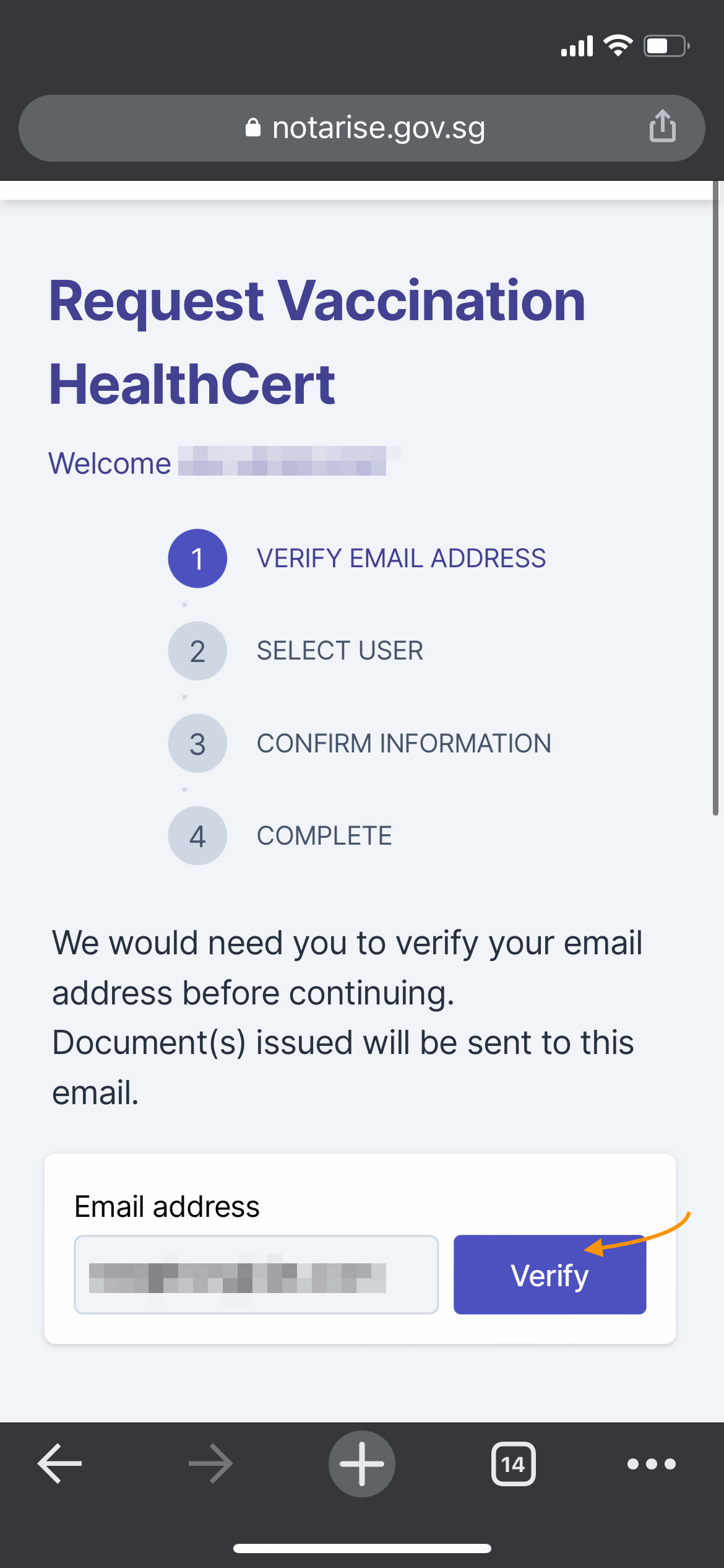 Verifikasi email