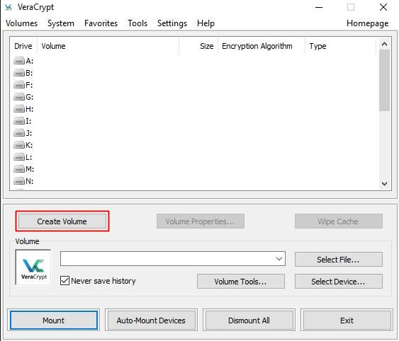 how to use veracrypt to encrypt a hard drive