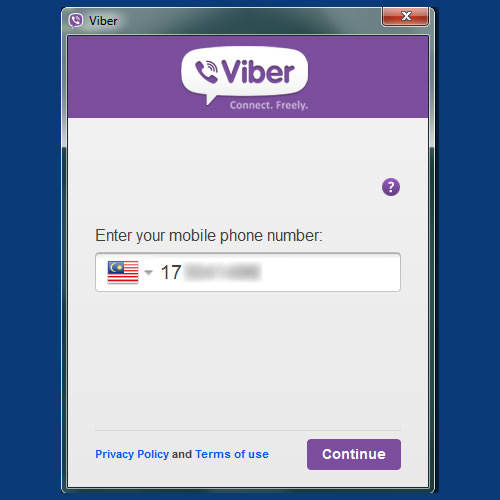 how to change number in viber desktop