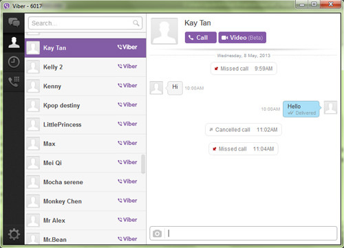 viber for desktop not showing up