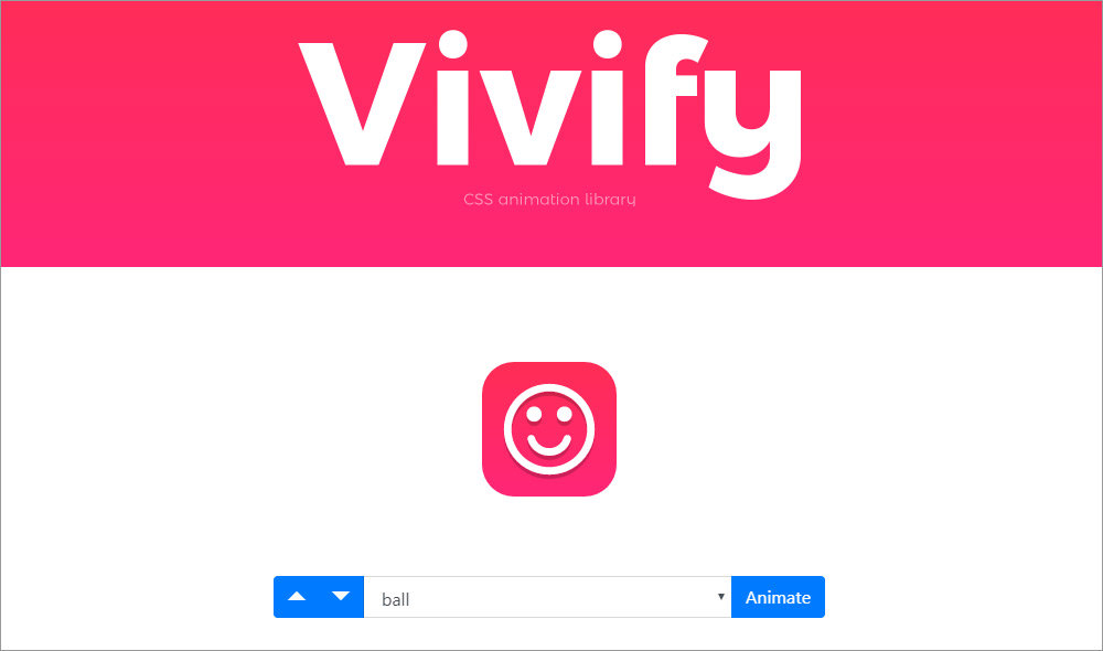 Vivify homepage example