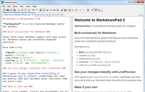 Markdown Pad Editor Screenshot