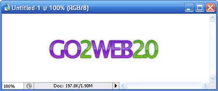 draw web2.0 logo