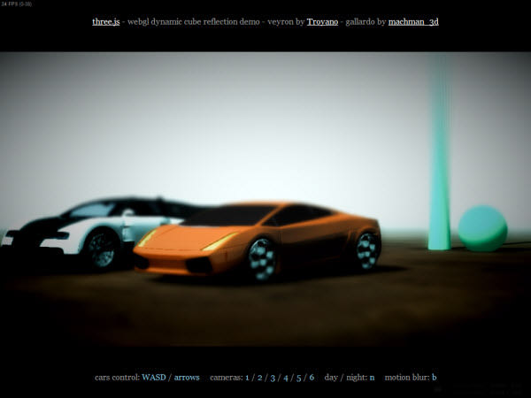 webgl cars