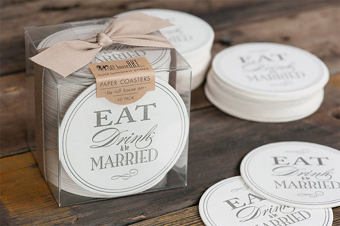 20 Lovely Wedding Coaster Designs - Hongkiat