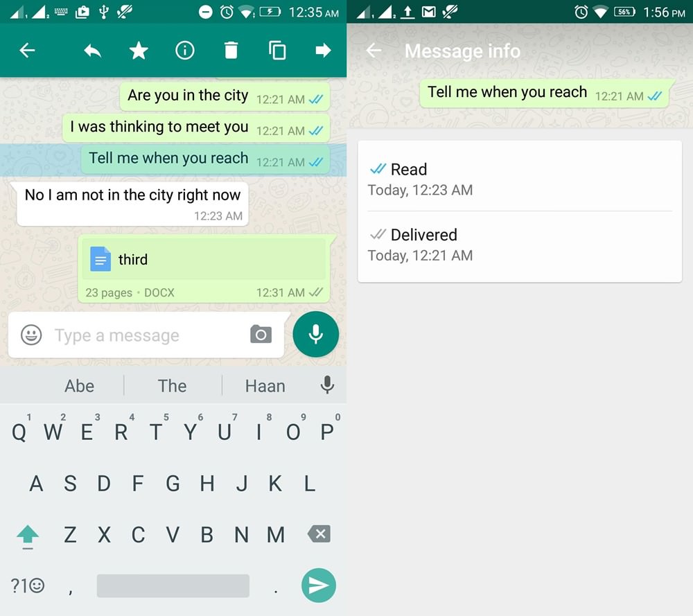 chat whatsapp text message