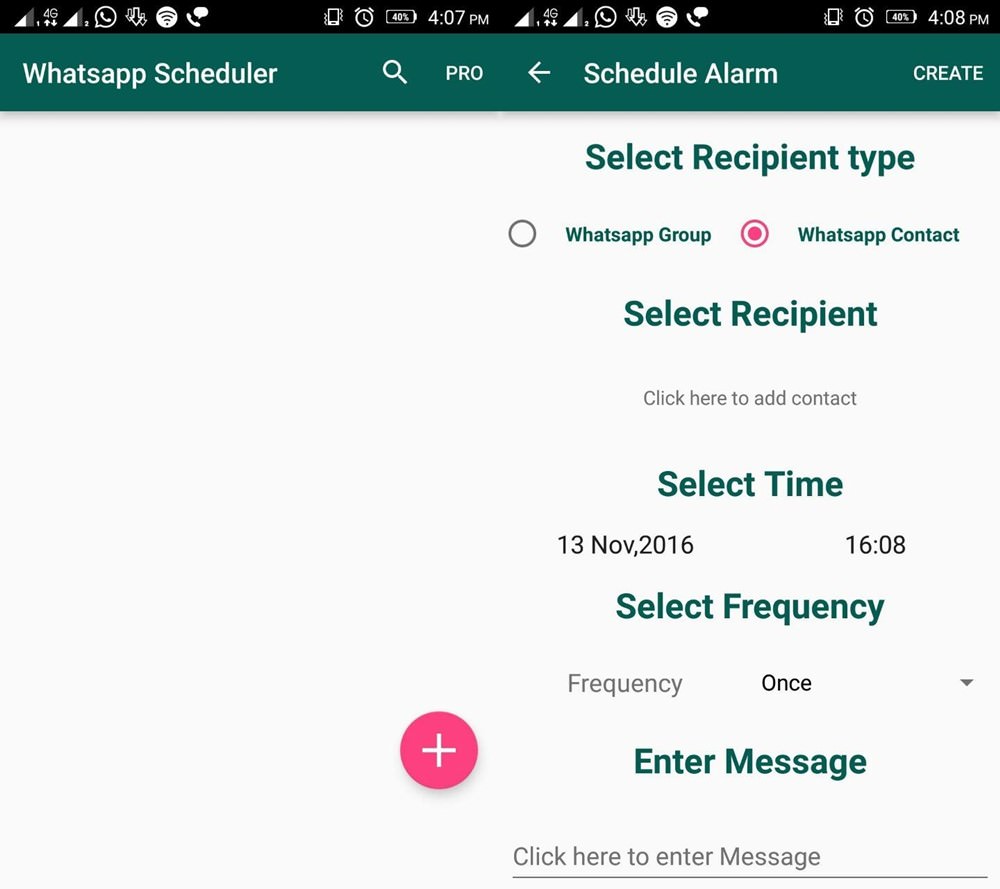 Schedule Messages on WhatsApp