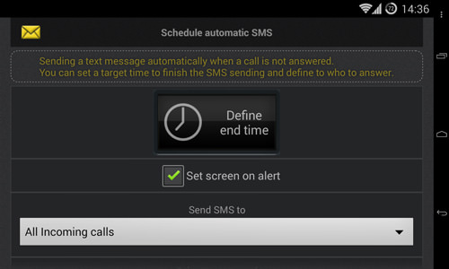 Automatic SMS Scheduling