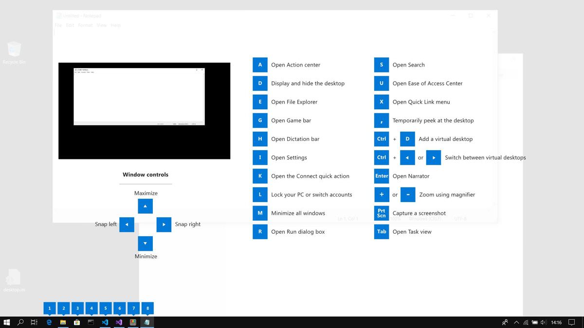 Shortcut Guide PowerToy for Windows 10