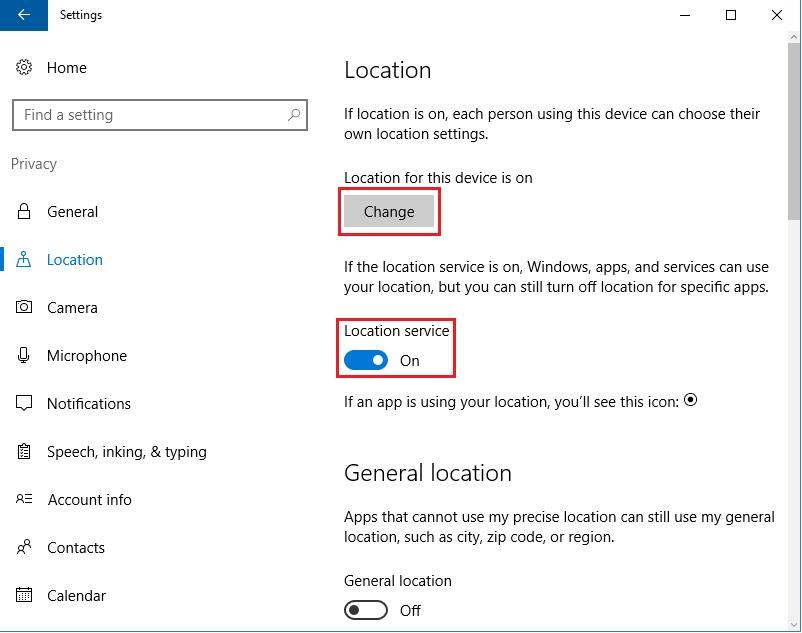 Turn Off Location Service