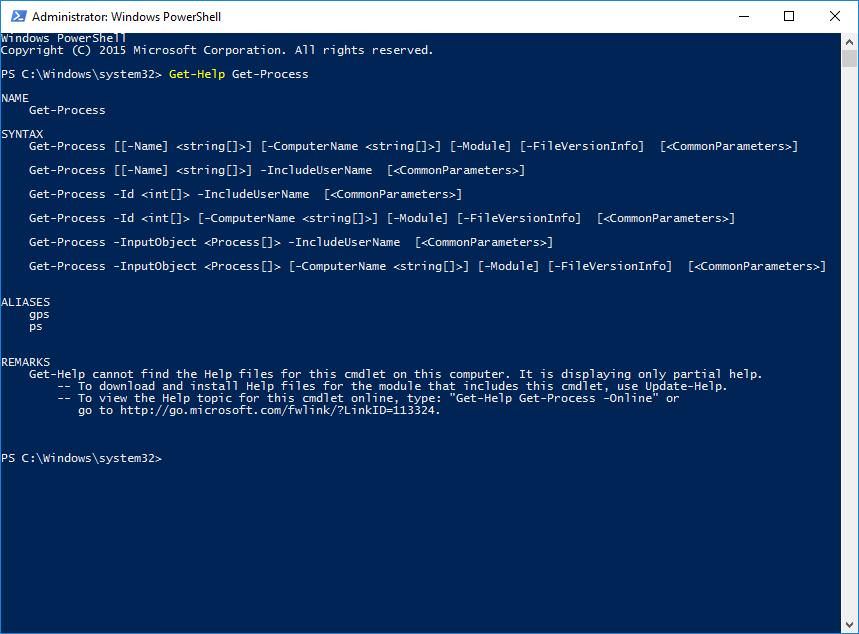 windows powershell commands