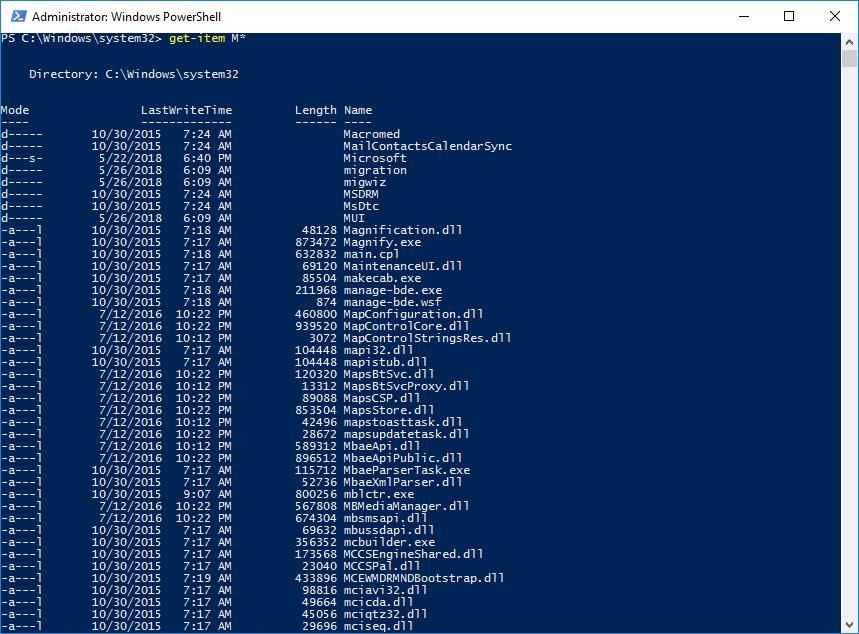 windows powershell commands