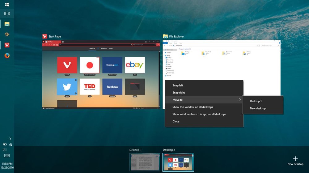 Virtual Desktops in Windows 10