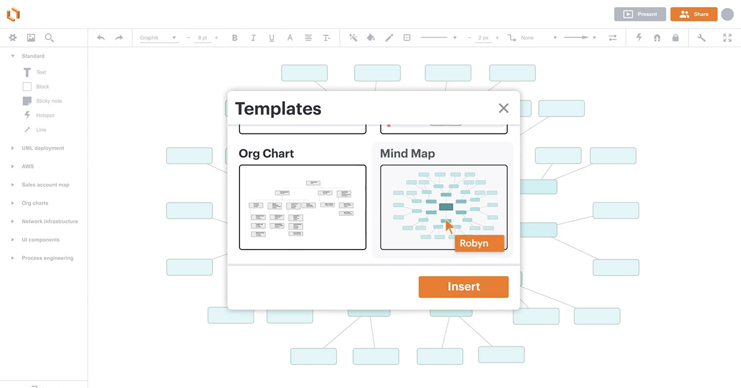 Lucidchart Wireframing and Prototyping tools