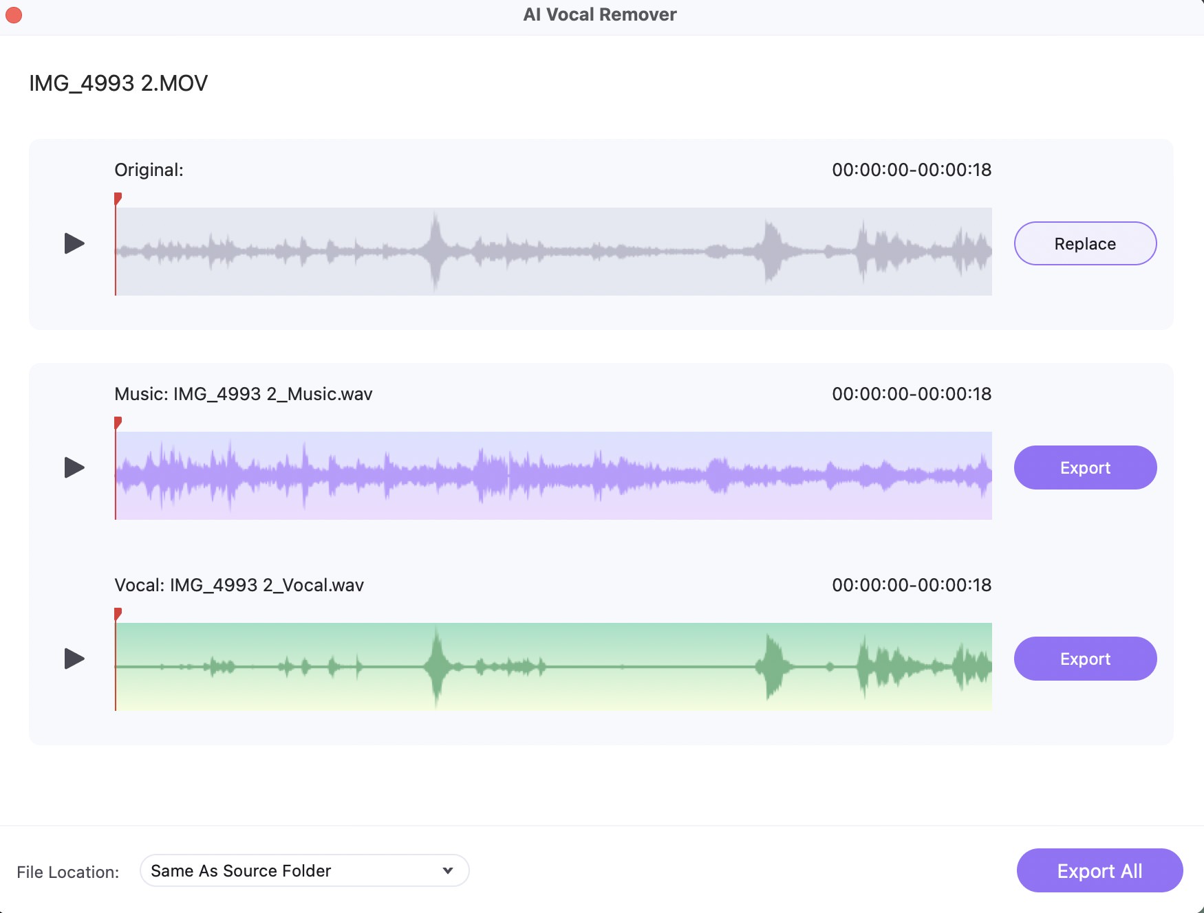 uniconvert AI vocal remover