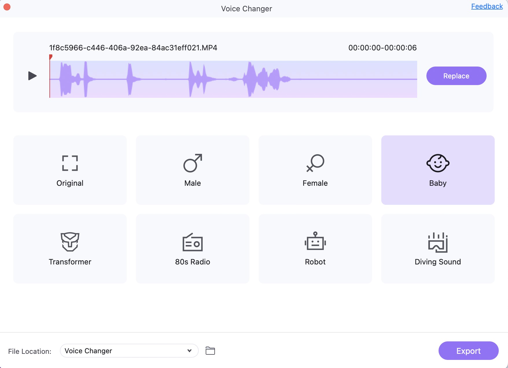 UniConverter voice changer