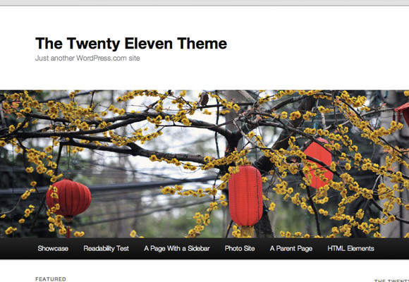 Newest demo 2011 twenty eleven theme