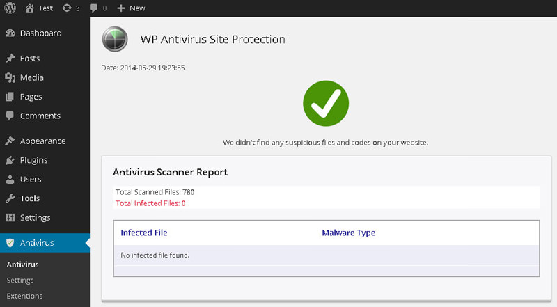 antivirus site protection