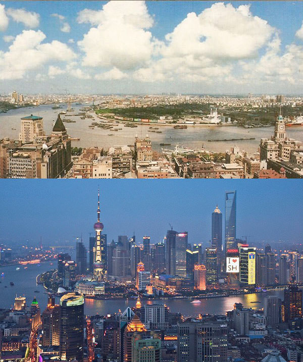 beijing skyline then now