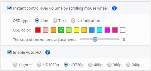 Demonstration of enabling automatic HD playback on YouTube