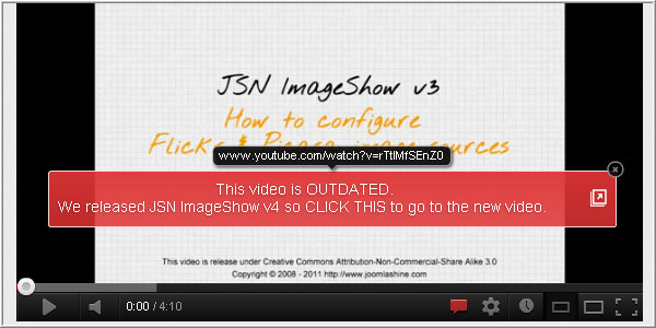 Add annotations for the Youtube video tutorial.