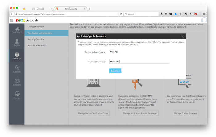 zohomail-application-specific-password-2
